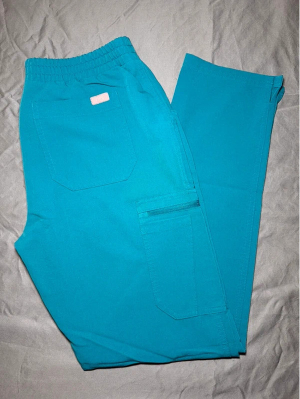 FIGS Caribbean Blue- Yola Straight Leg- Small